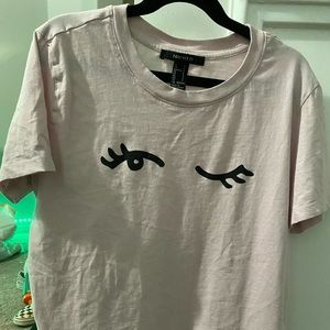Forever 21 Pink Winking Shirt